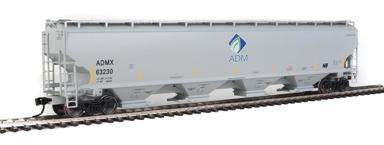 Walthers 920-105820 HO ADM 67' Trinity 6351 4-Bay Covered Hopper #63291