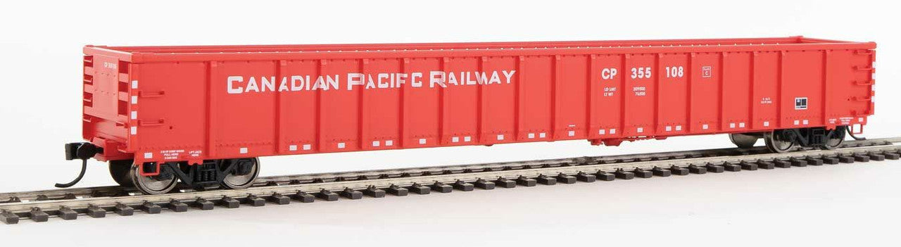 Walthers 910-6407 HO Canadian Pacific Ready to Run 68' Railgon Gondola #355108
