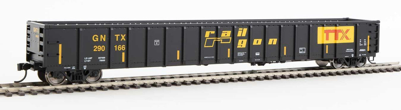 Walthers 910-6423 HO Railgon GNTX Ready to Run 68' Railgon Gondola #290166