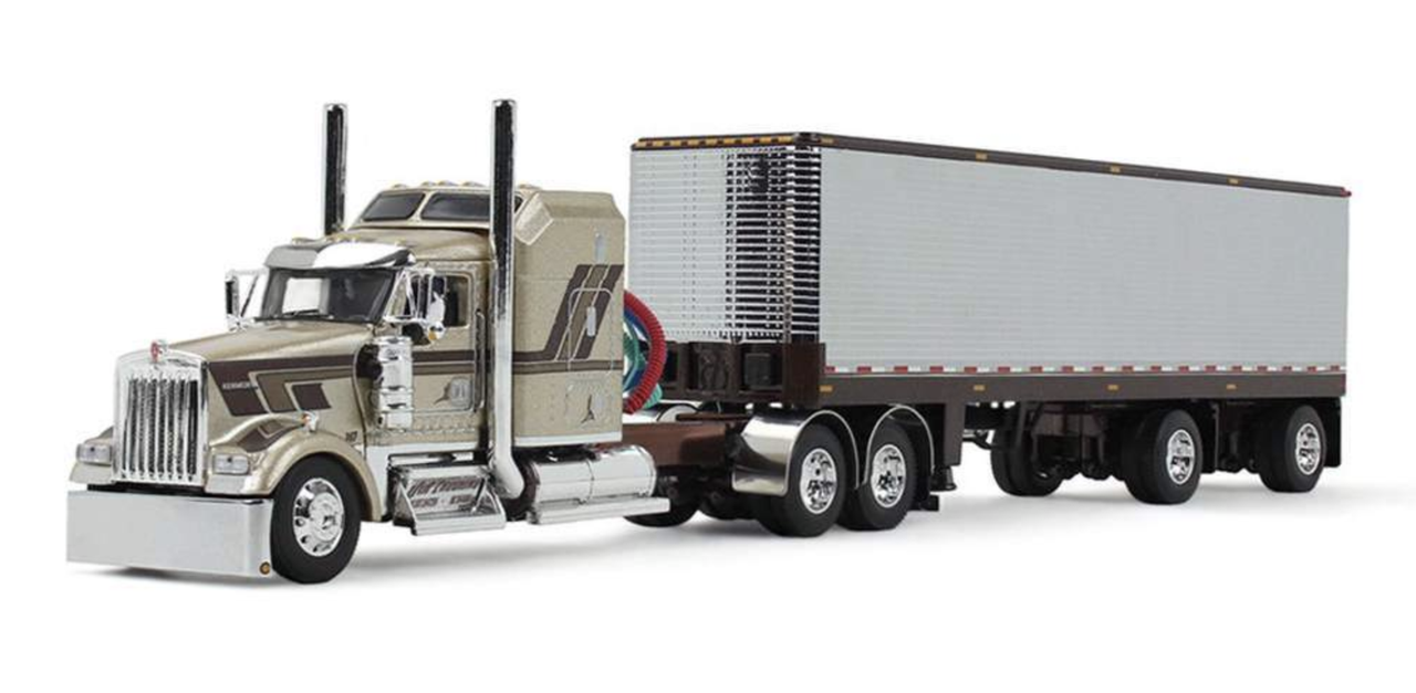 Die Cast Promotions 69-2091 1:64 Kenworth W900L Aerodyne Sleeper with Trailer