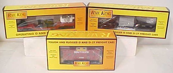 MTH 30-7002 O Gauge Southern RailKing Freight Car Set (Set of 6) LN/Box