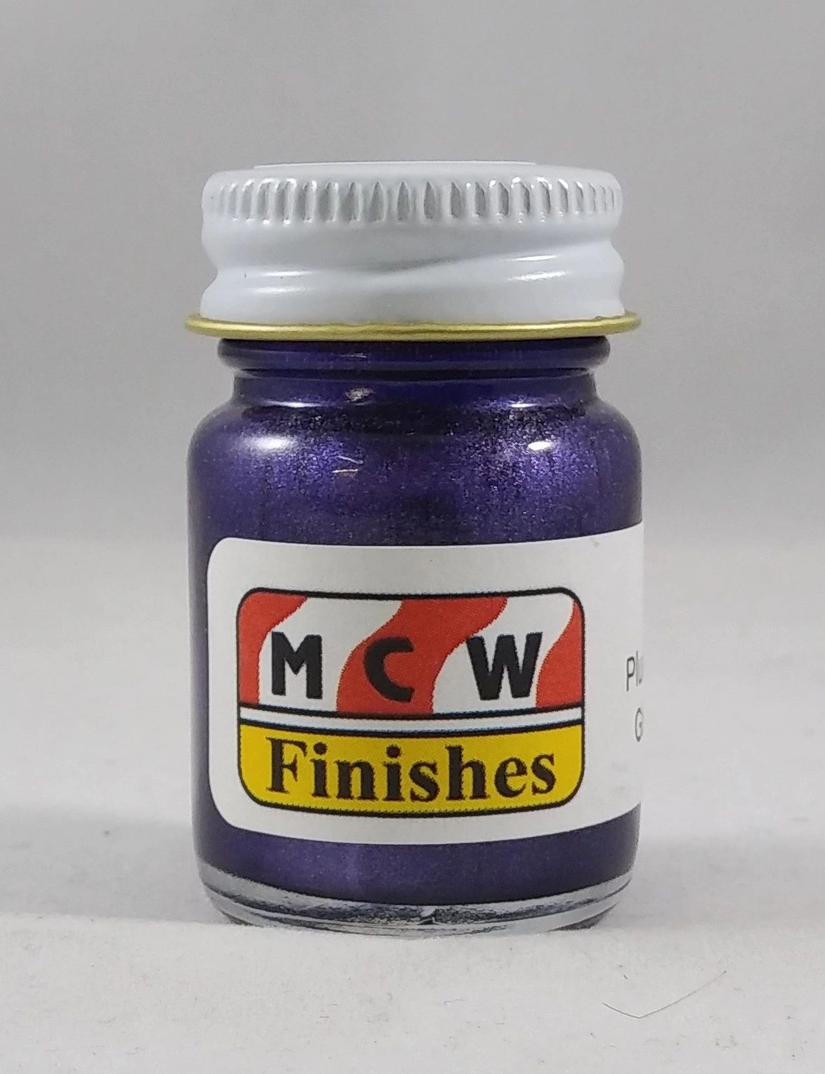MCW Finishes 7051E Plum Crazy Metallic Enamel Paint - 1/2 Oz. Bottle