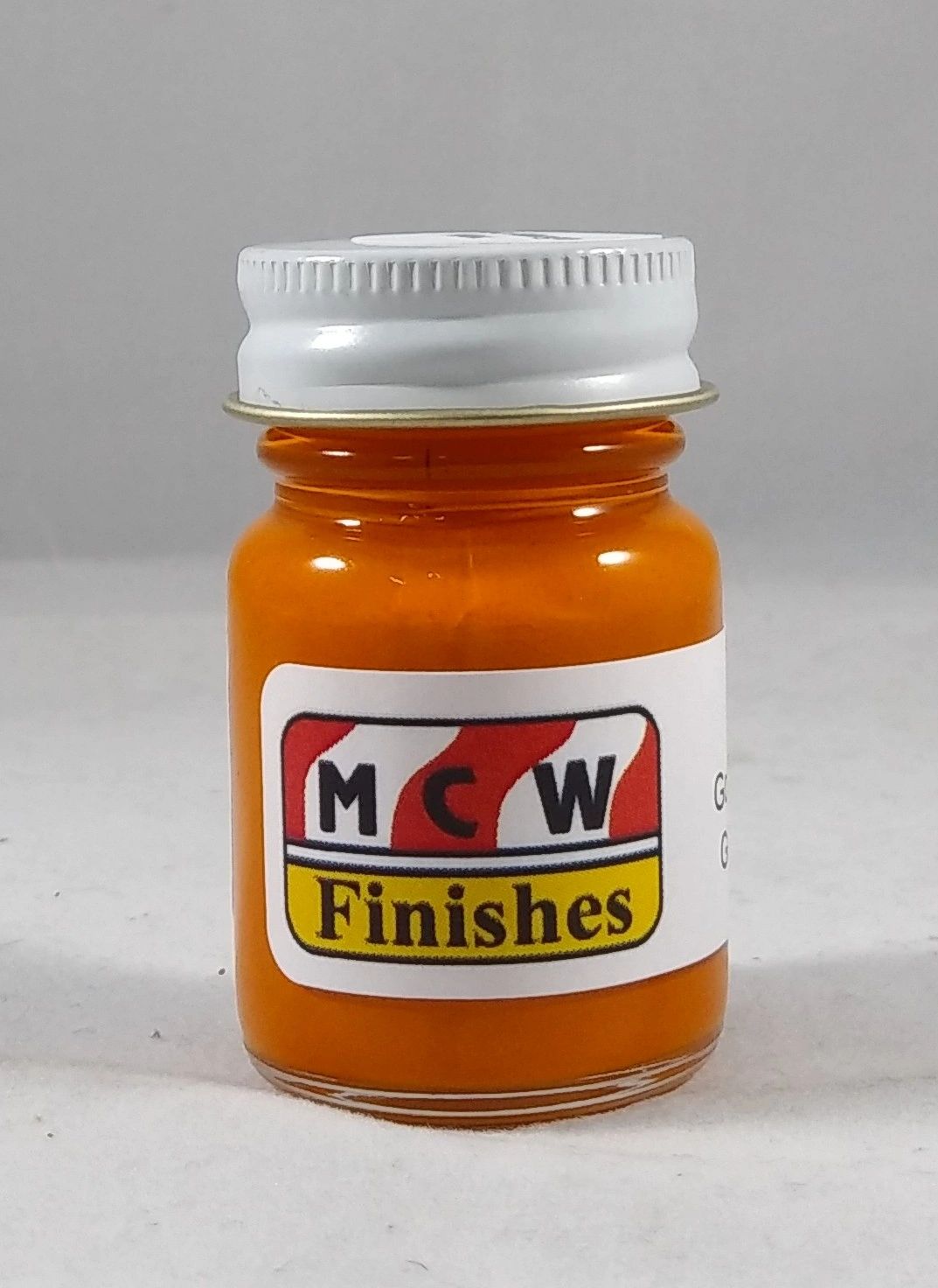 MCW Finishes 7056 Go Mango Gloss Enamel Paint 1/2 Oz. Bottle