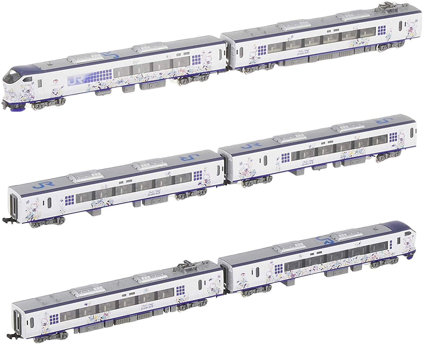 TomyTec 98692 N Scale J.R. 281 Limited Express Series Hello Kitty Train Set