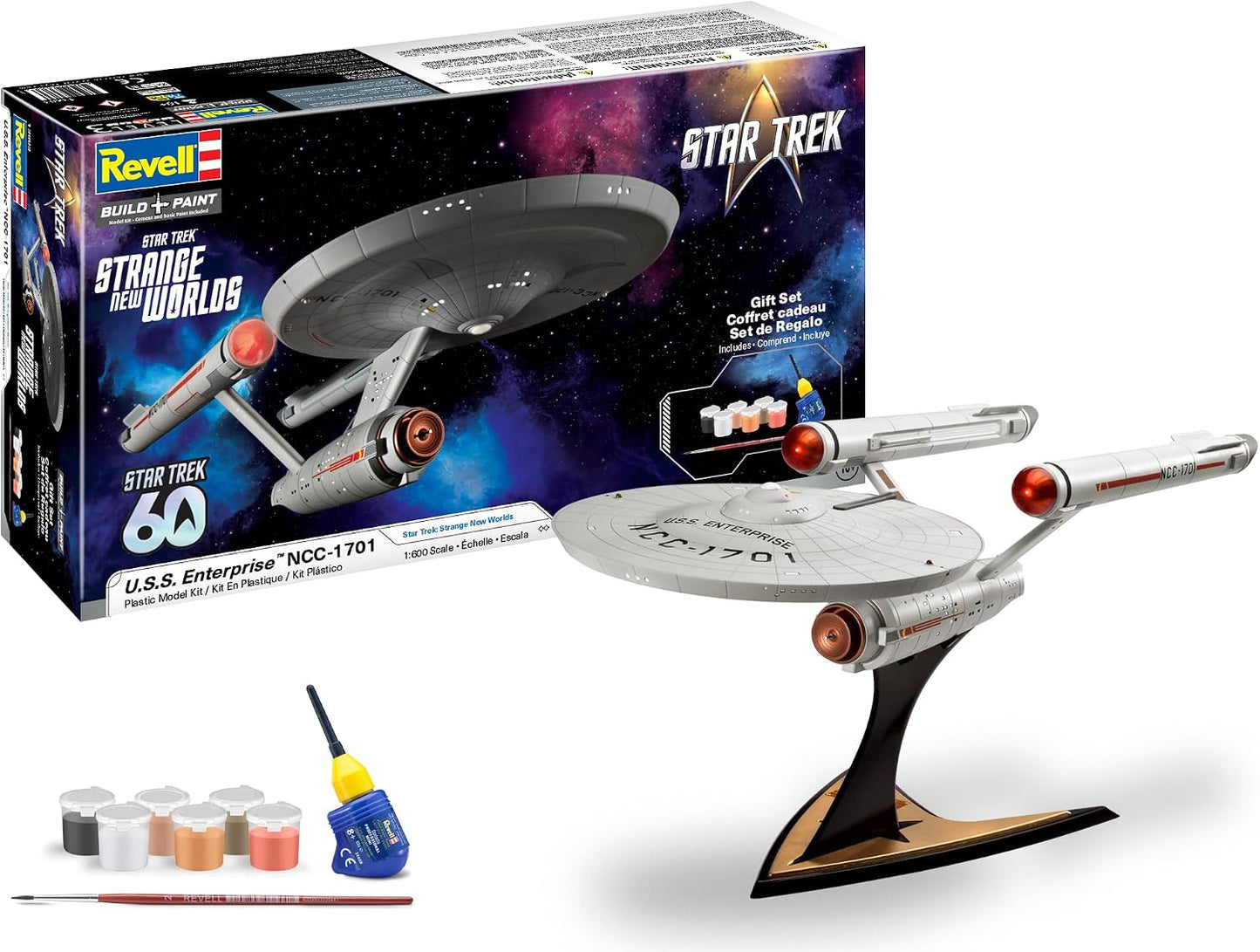 Revell 13603 1:600 Star Trek Strange New Worlds U.S.S. Enterprise NCC-1702 Kit