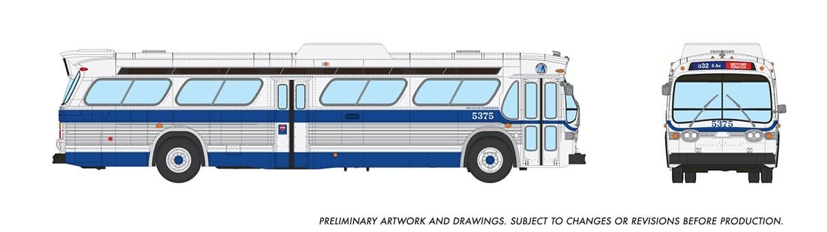 Rapido Trains 753152 HO New York MTA Blitz Deluxe New Look Bus #5375