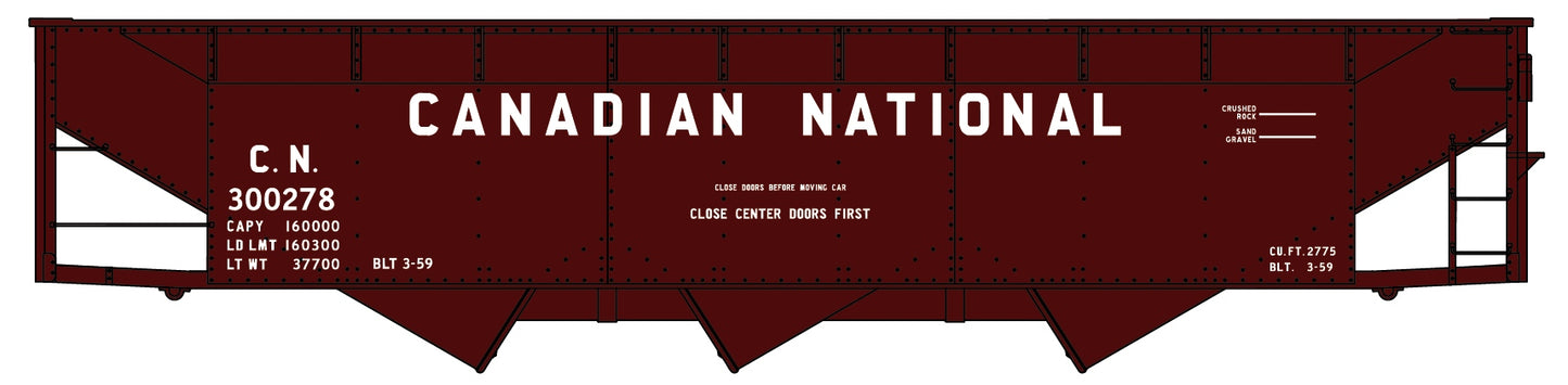 Accurail 7564 HO Canadian National 70-Ton Offset Triple Hopper Car # 300278 Kit