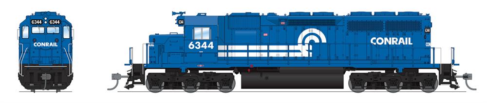 Broadway Limited 7638 HO CON EMD SD40 Diesel Locomotive Paragon4 Sound/DCC #6344