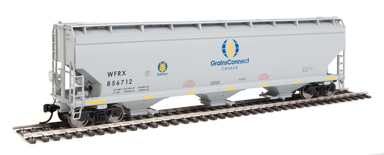 Walthers 910-7648 HO WFRX 60' NSC 5150 3-Bay Covered Hopper #856712