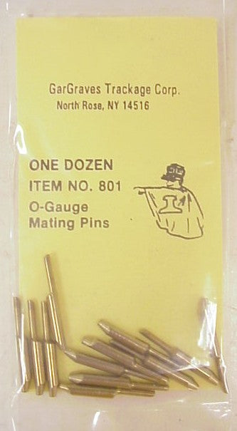 Gargraves 801 O-Gauge Mating Pins (Pack of 12)