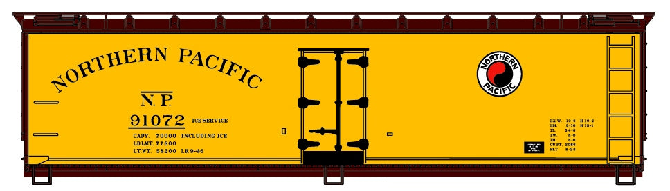 Accurail 48093 HO Northern Pacific 40' Wood Reefer # 91072 Kit Limited Run