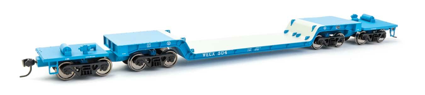 Walthers 910-50221 HO WECX 81' 8-Axle Depressed Center Flatcar Ready to Run #504