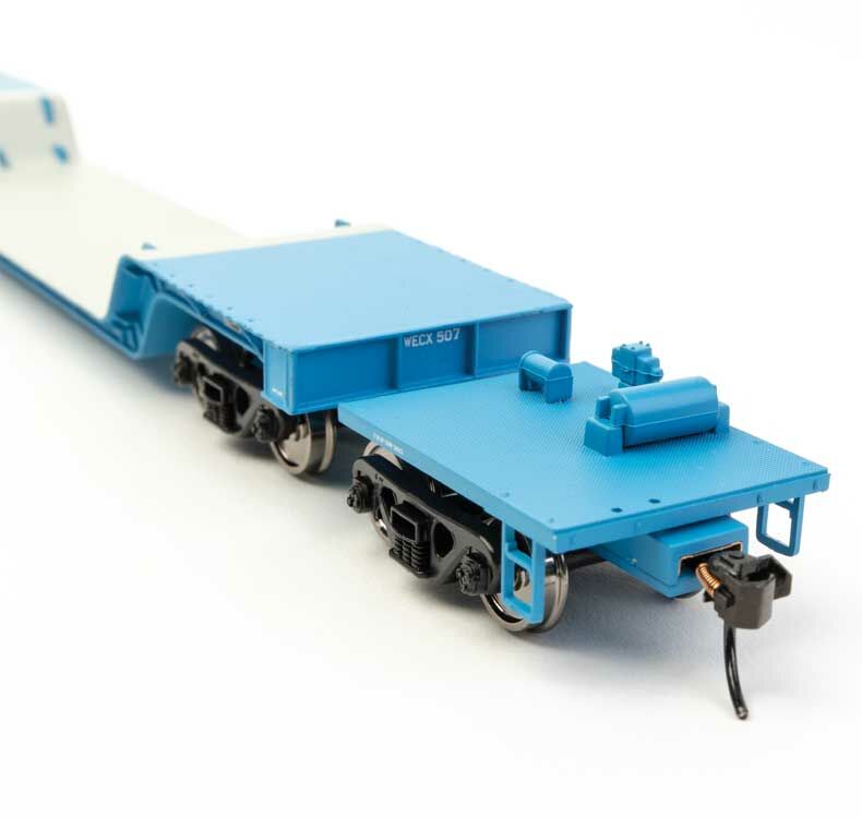 Walthers 910-50224 HO WECX 81' 8-Axle Depressed Center Flatcar Ready to Run #507
