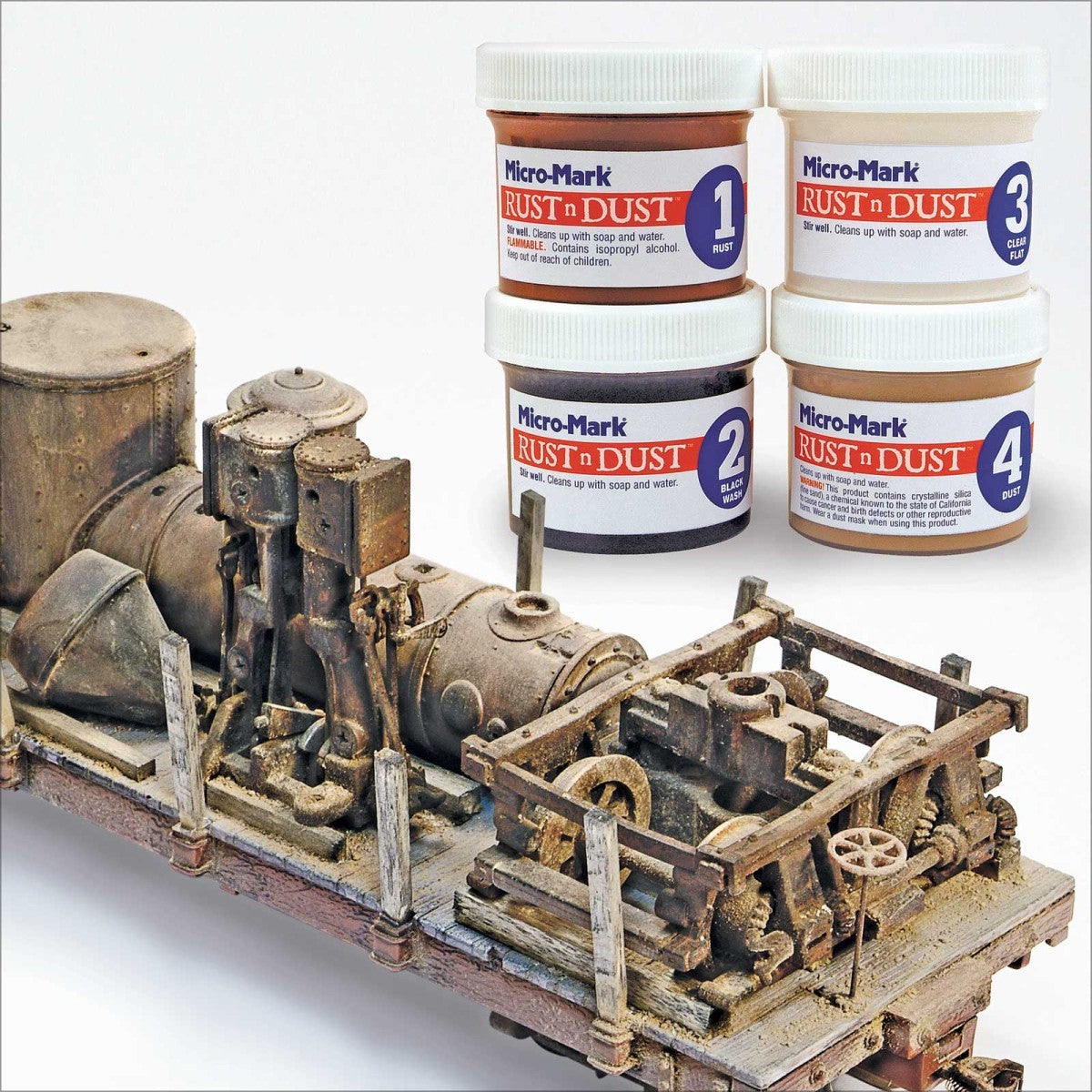 Micro-Mark 84625 Rust N Dust Weathering Kit