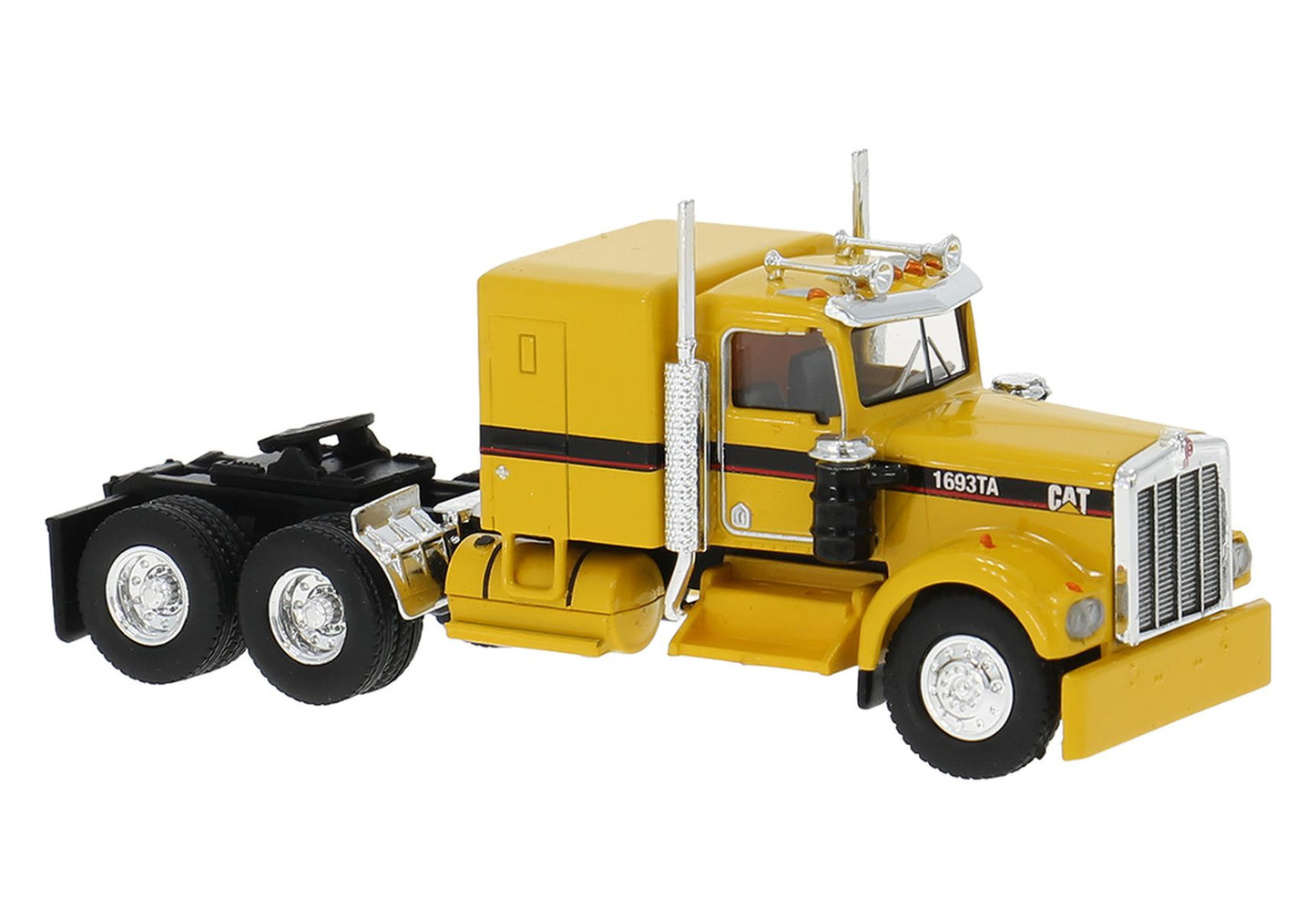 Brekina Automodelle 86254 HO CAT Kenworth W900 Semi Tractor with Sleeper Cab