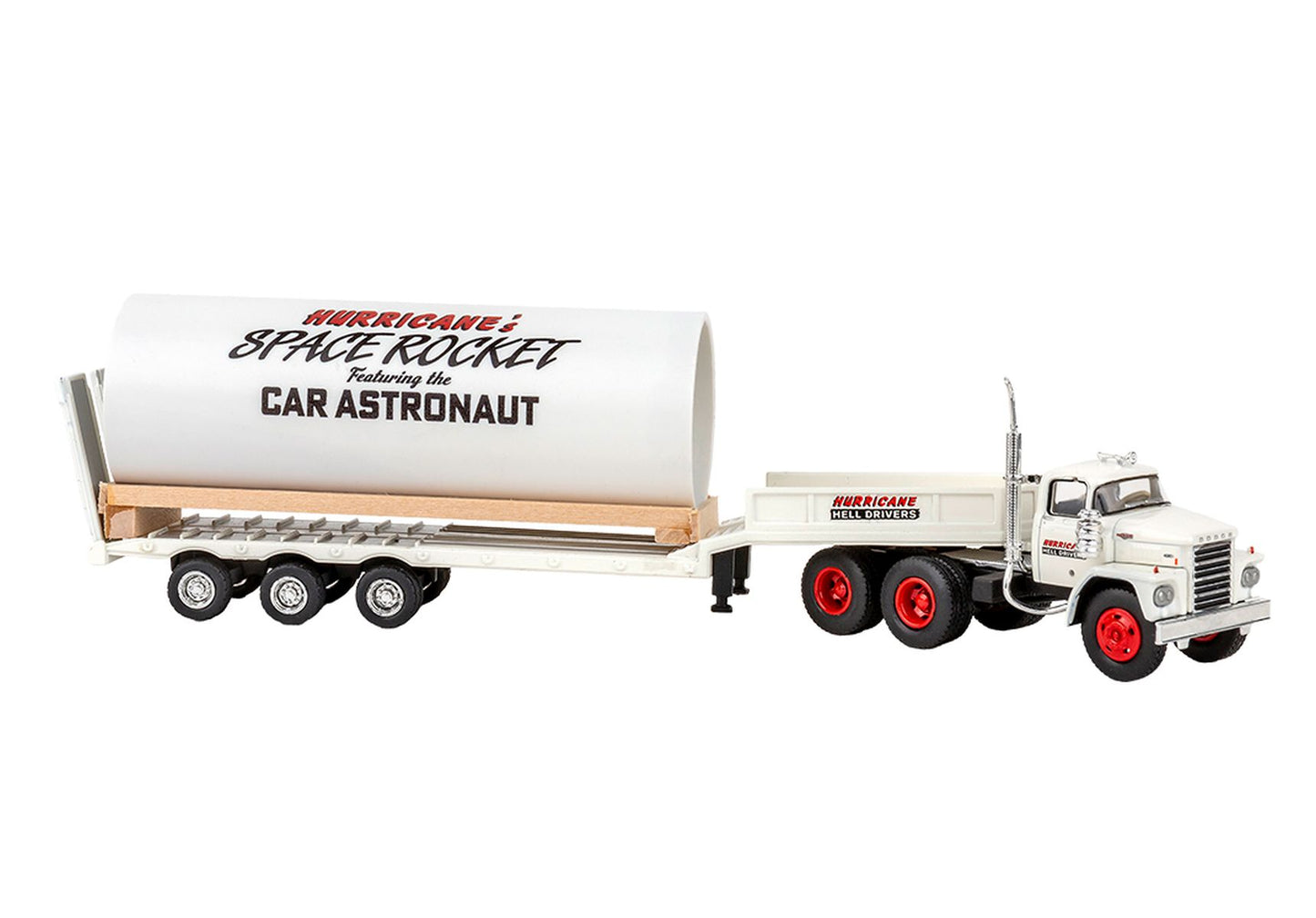 Brekina Automodelle 86308 HO Hurricane 1960-1976 Dodge LCF Tractor w/ Trailer