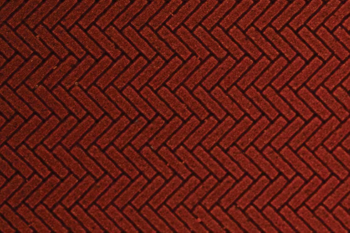 Chooch Enterprises Inc 8661 HO/N Small Flexible Herringbone Dark Red Brick Sheet