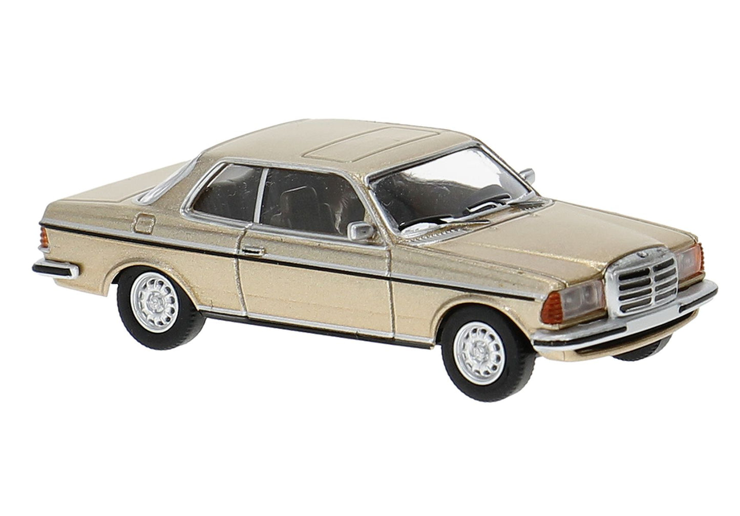 Brekina Automodelle PCX870797 HO Assembled Gold 1977 Mercedes-Benz C123 Coupe