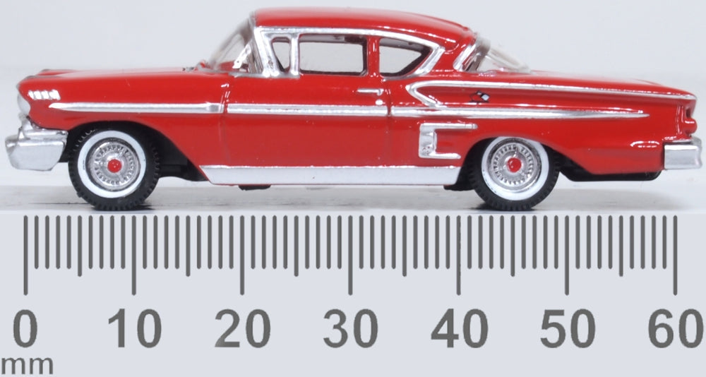 Oxford Diecast 87CIS58003 1:87 1958 Chevrolet Impala Sport Coupe Diecast Car