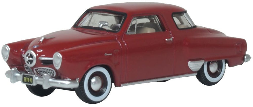 Oxford Diecast 87SC50003 1:87 Red 1950 Studebaker Champion Starlight Coupe