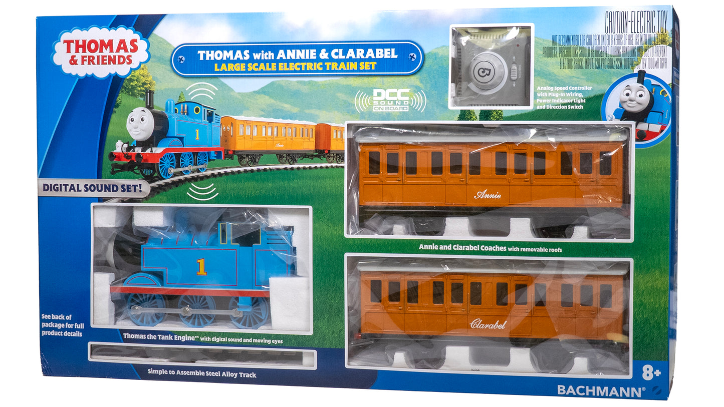 Bachmann 90089 Thomas with Annie & Clarabel G Scale Electric Train Set