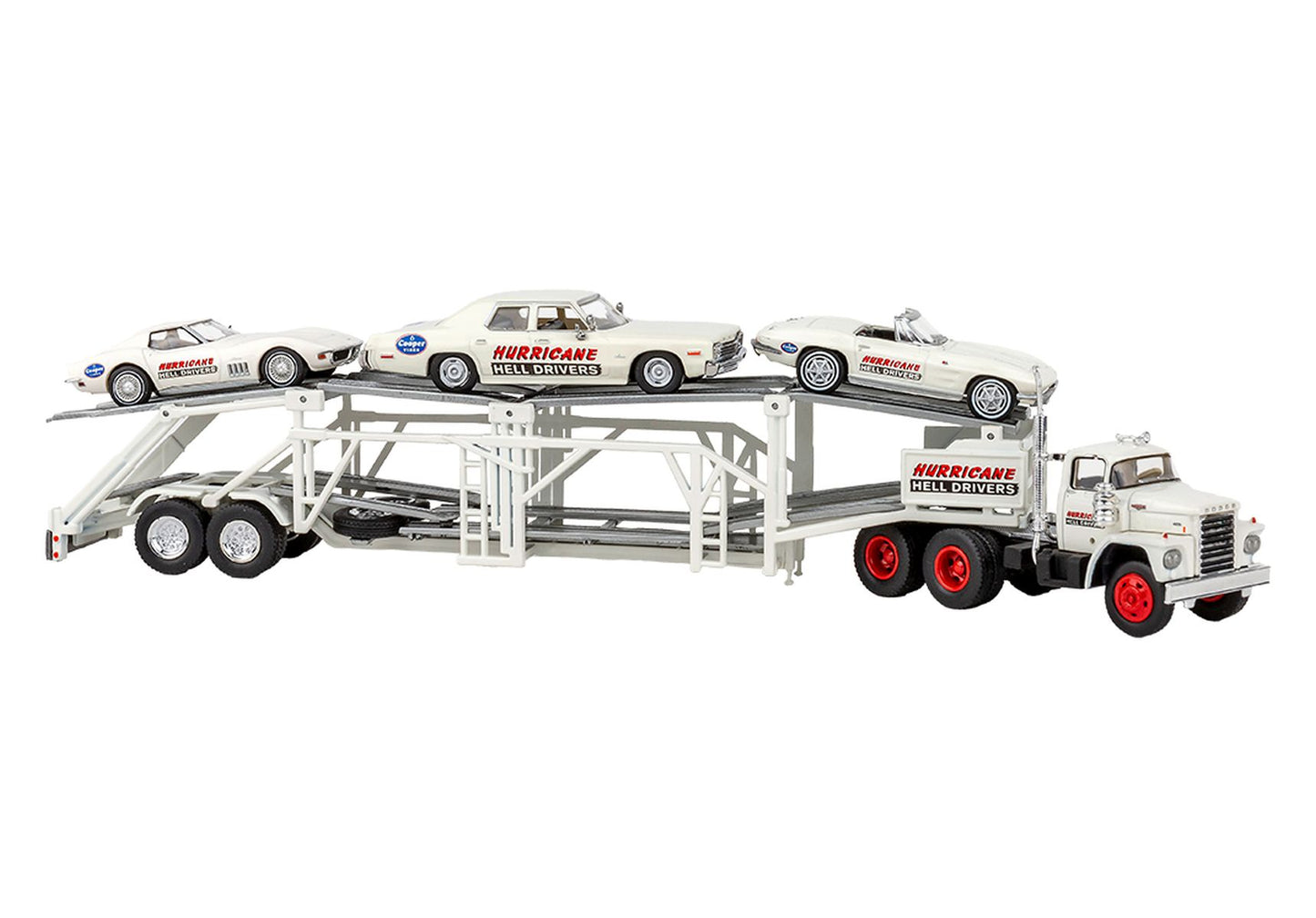 Brekina Automodelle 90500 HO Hurricane 1960-1976 Dodge LCF Tractor w/ Trailer