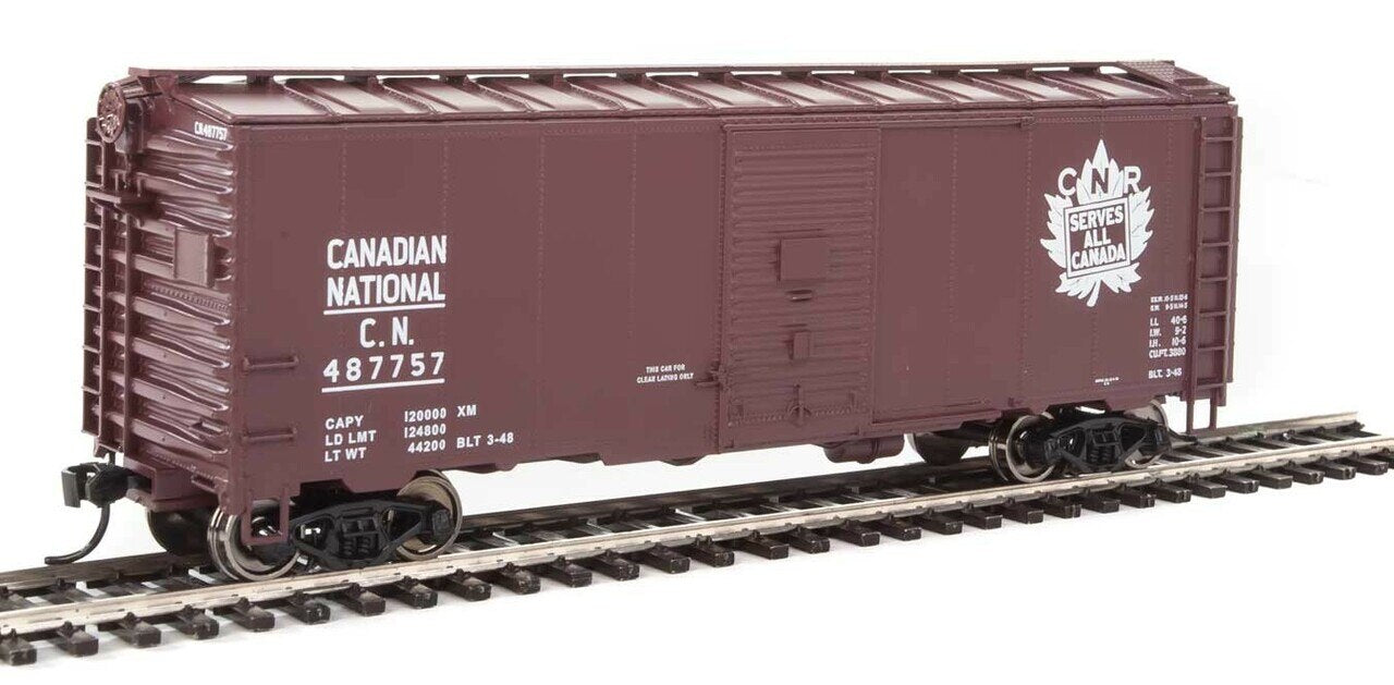 Walthers 910-1336 HO Canadian National 40' AAR 1944 Boxcar #487757