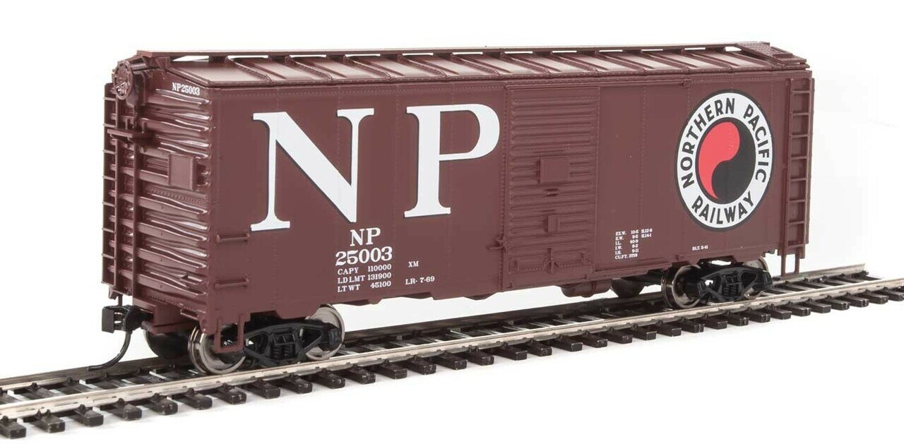 Walthers 910-1346 HO Scale Northern Pacific 40' AAR 1944 Boxcar #25003