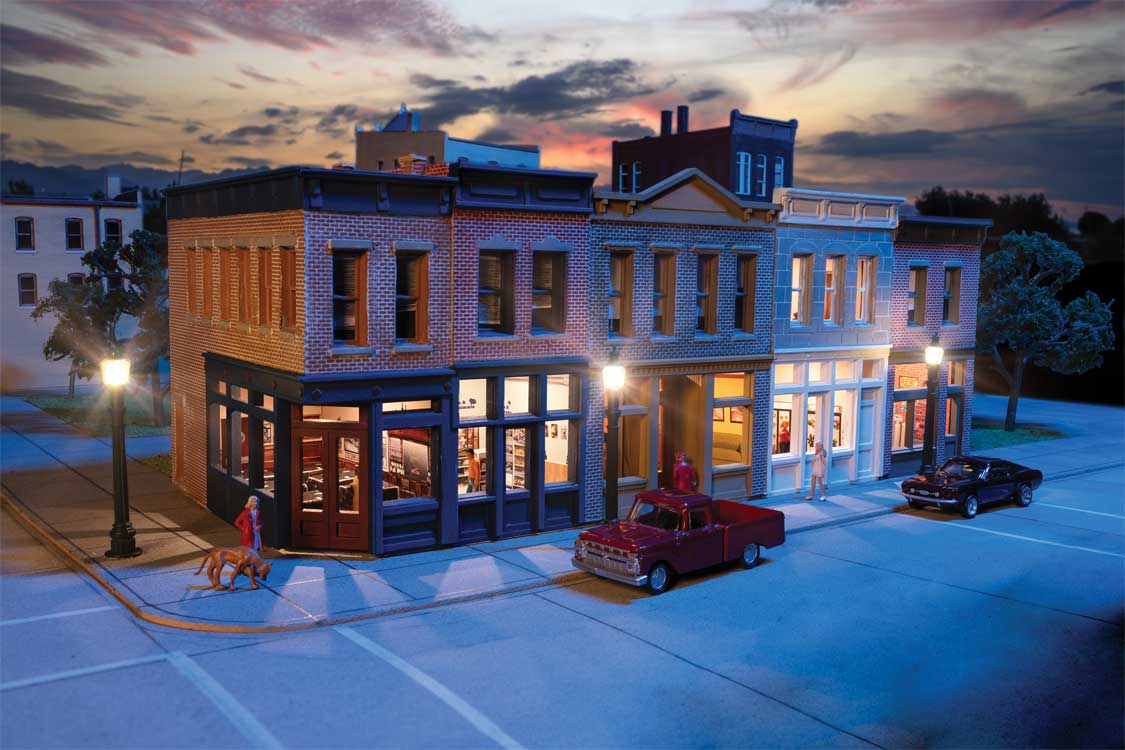Walthers 933-B3028 HO Merchant's Row I with Spaces Interior Structure Kit