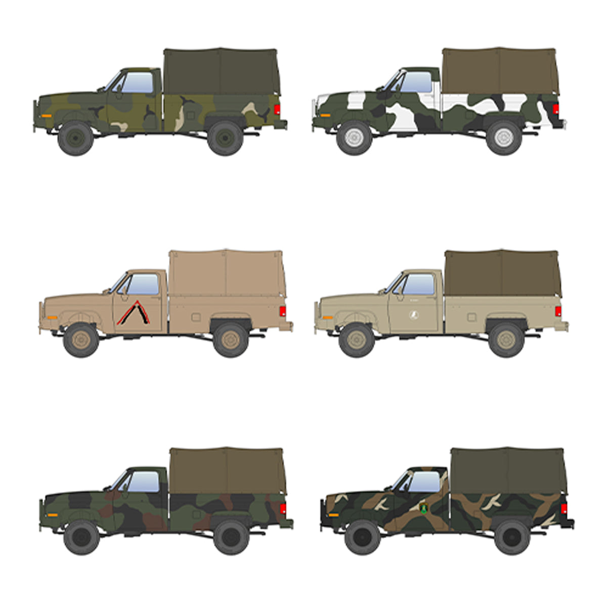 AK Interactive AK35031 1:35 M1008 Troop Carrier with Tarp Plastic Model Kit