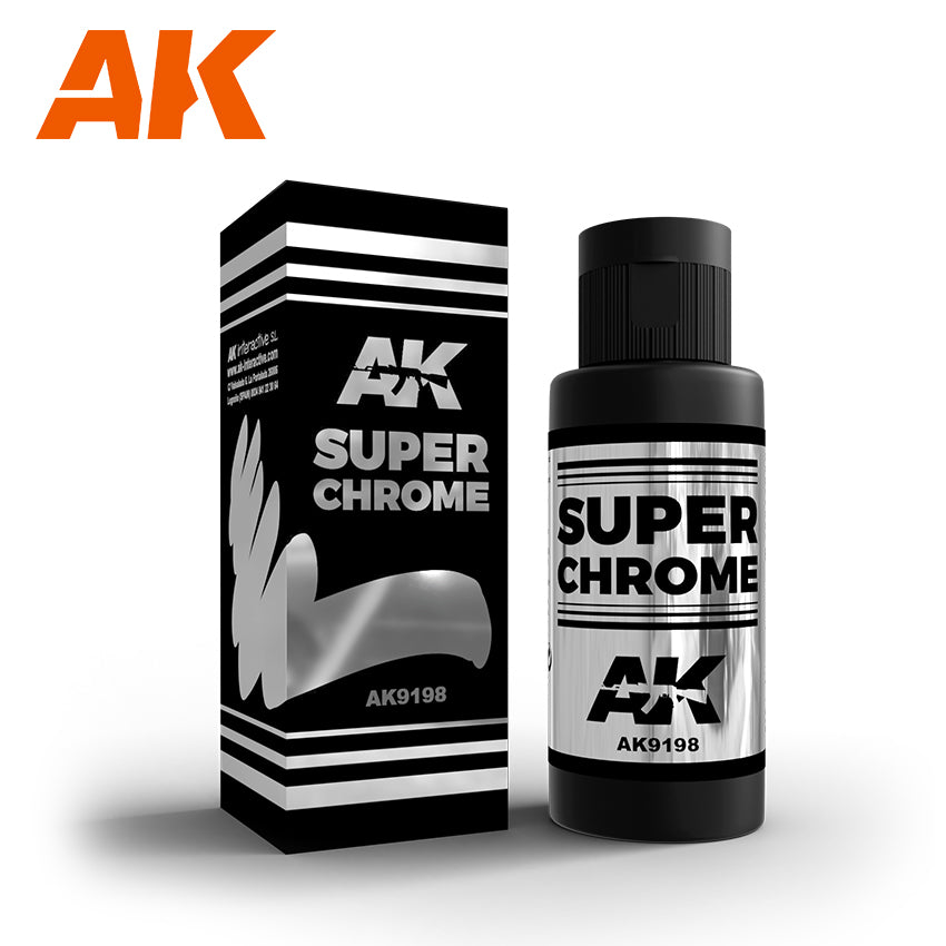 AK Interactive AK9198 Super Chrome 60 ml Paint Bottle