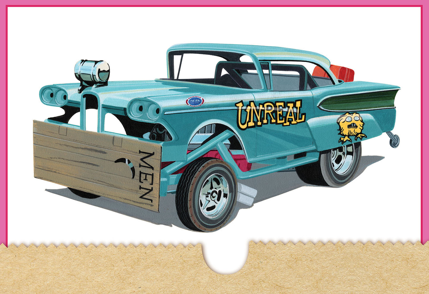 AMT 1321 1:25 Unreal 1958 Edsel AWB Funny Car Plastic Model Kit