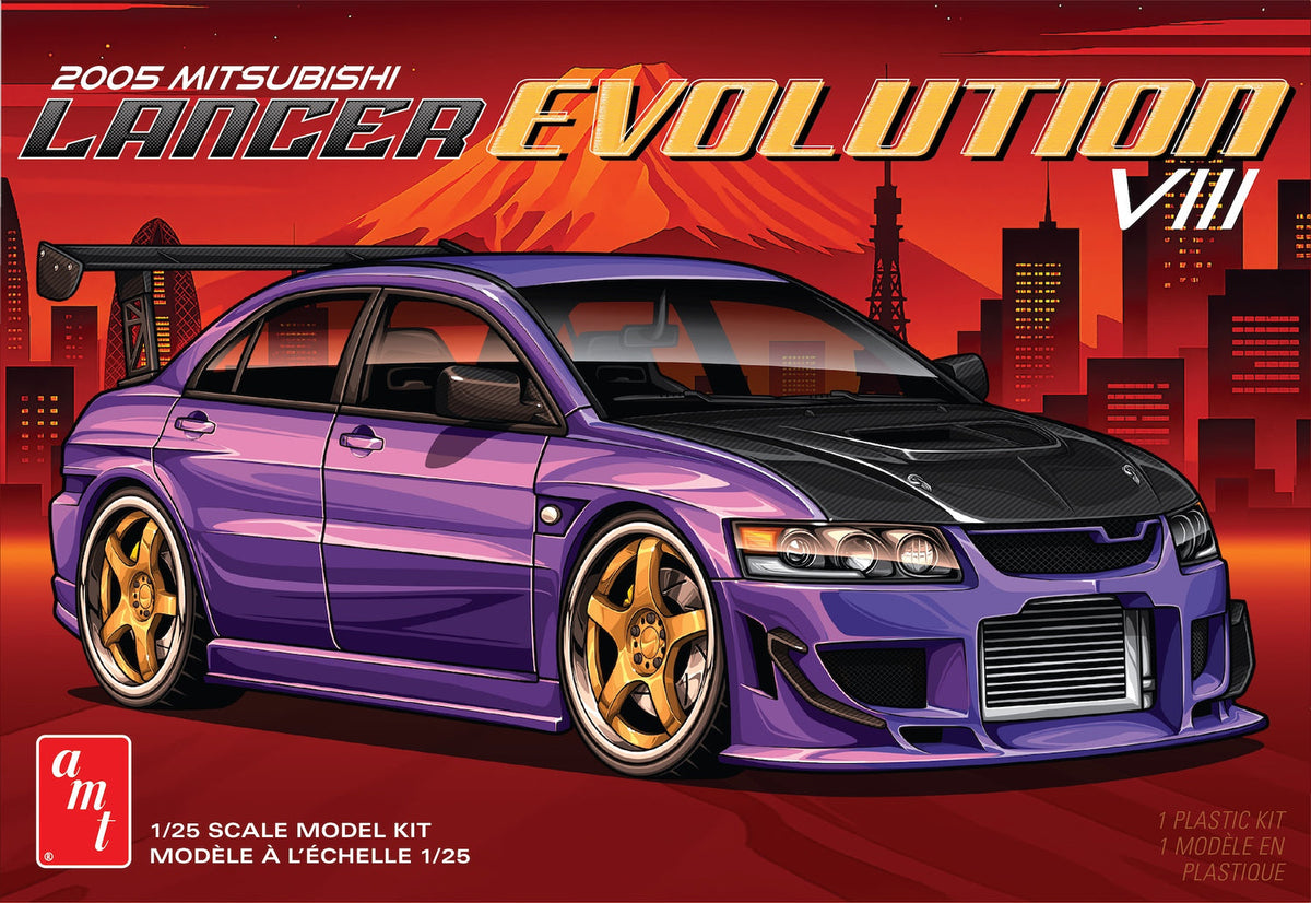 AMT 1552M 1:25 2005 Mitsubishi Lancer Evo Plastic Model Kit