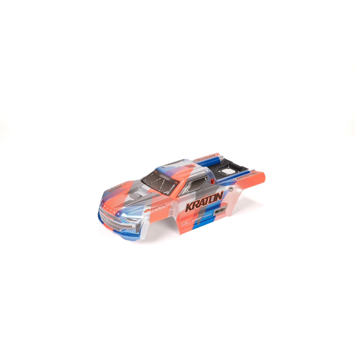ARRMA ARA-1517 1:8 KRATON 6S BLX V6 Blue/Orange Painted Body with Decals