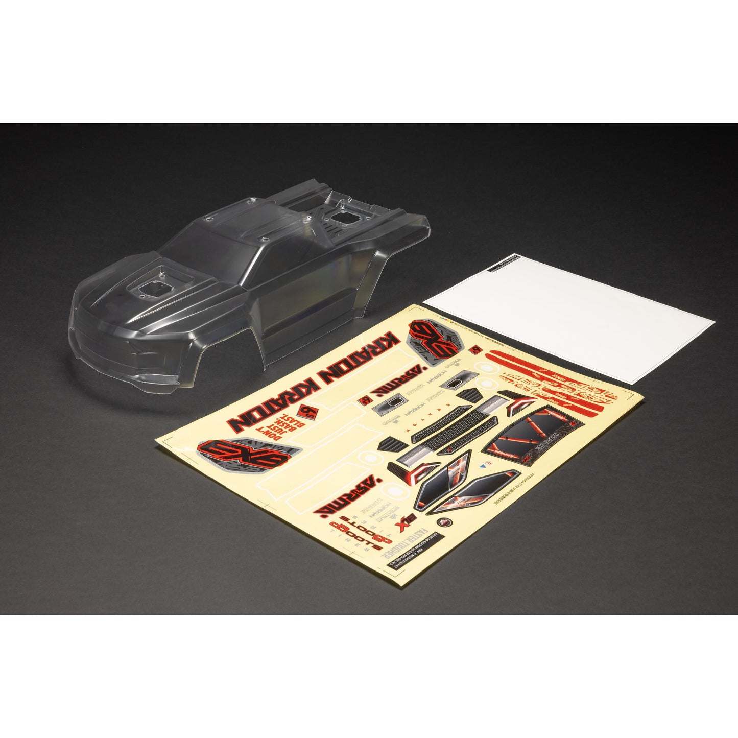ARRMA ARA-1519 1:8 KRATON 6S BLX V6 Body Clear Body with Decals
