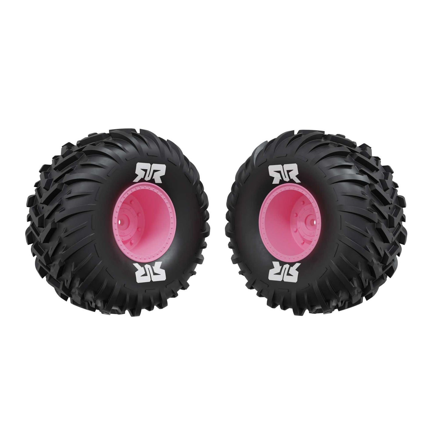 ARRMA ARA-3497 1:10 Pink dBoots Cut Chevron MT Tire Set Glued