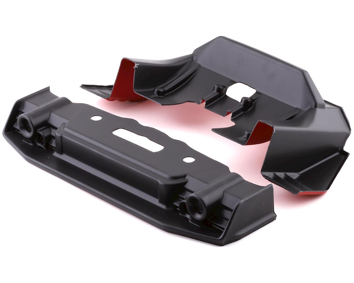 ARRMA ARA410008 Black/Red FELONY 6S BLX Painted Trimmed Splitter and Diffuser