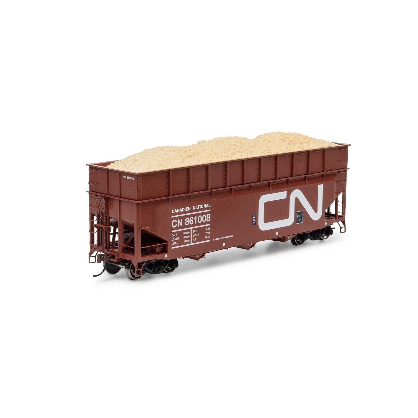 Athearn ATH-1283 HO Canadian National 40' Wood Chip Hopper with Load #861008