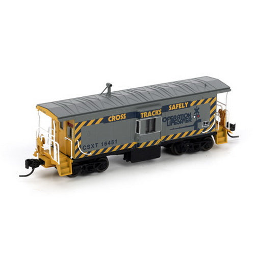 Athearn 23224 N CSX Bay Window Caboose Redblock #16451