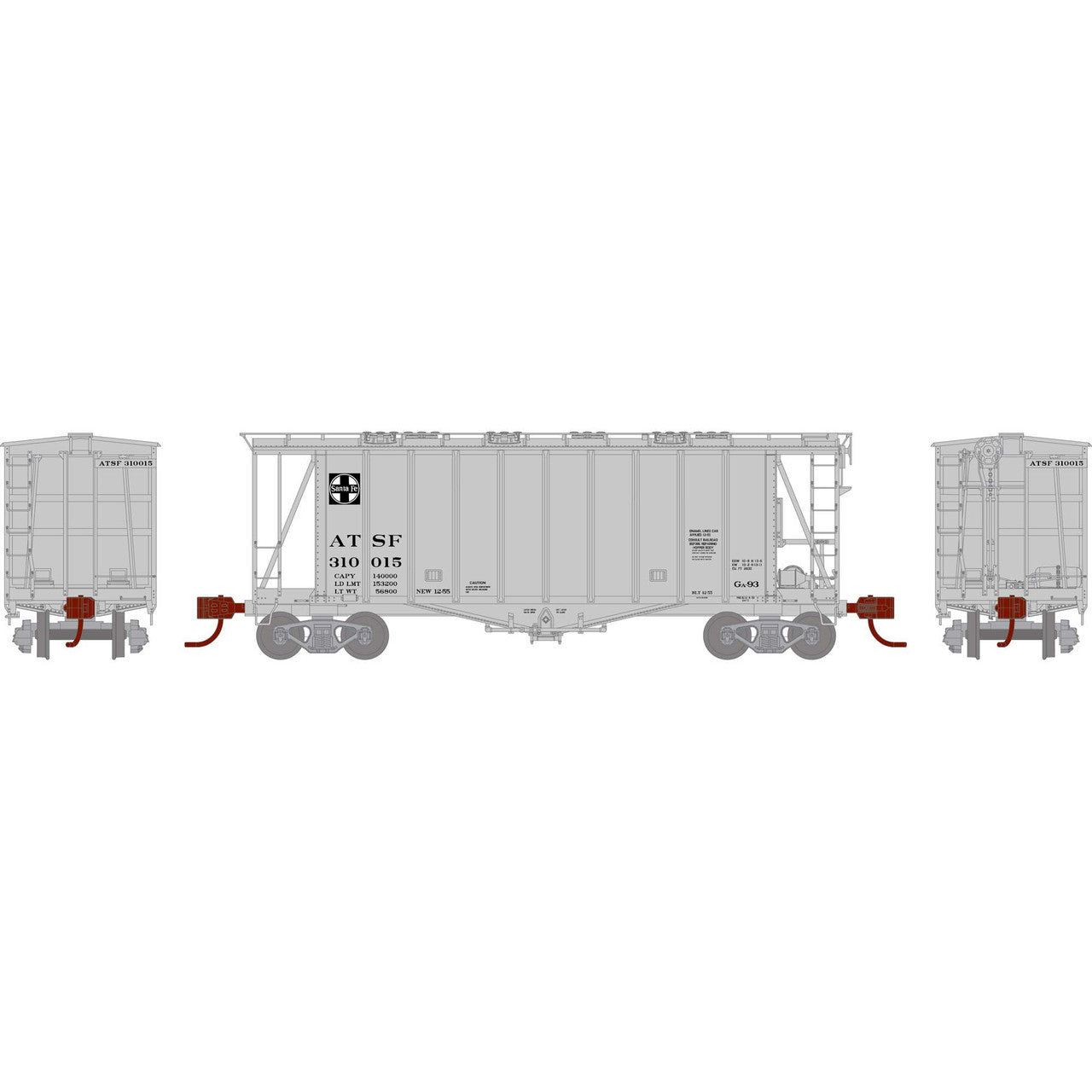 Athearn 23868 N Atchison Topeka Santa Fe GATC 2600 Airslide Hopper #310015