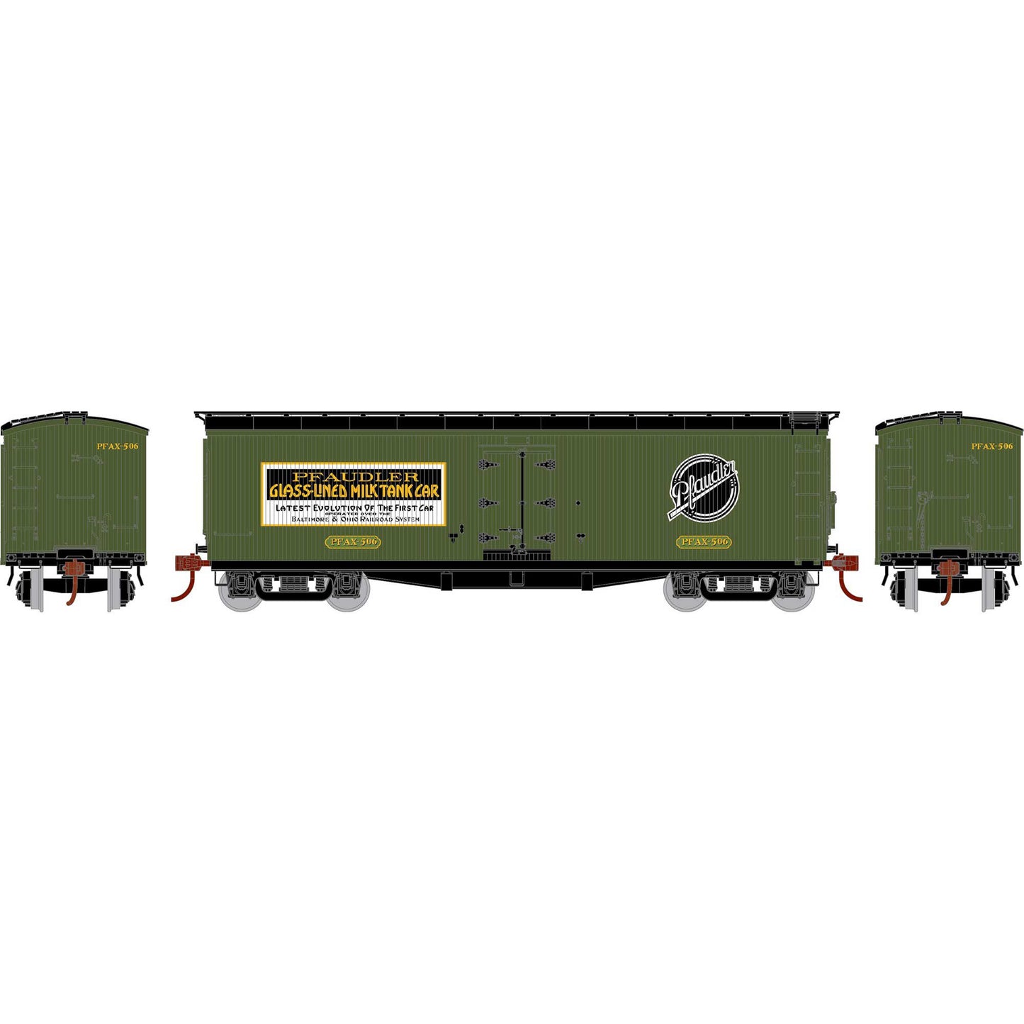 Athearn 24028 N Pfaudler 40' Pfaudler Milk Car #506