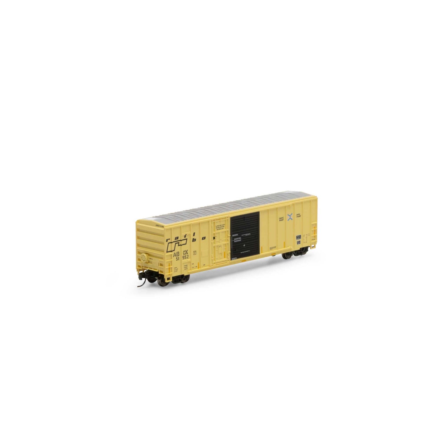Athearn 24589 N Scale Railbox 50' FMC Exterior Post Combo Door Box Car #51952