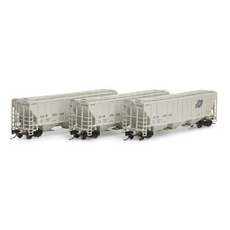 Athearn 25441 N Chicago & North Western PS 4427 Covered Hopper (Pack of 3) MT/Box