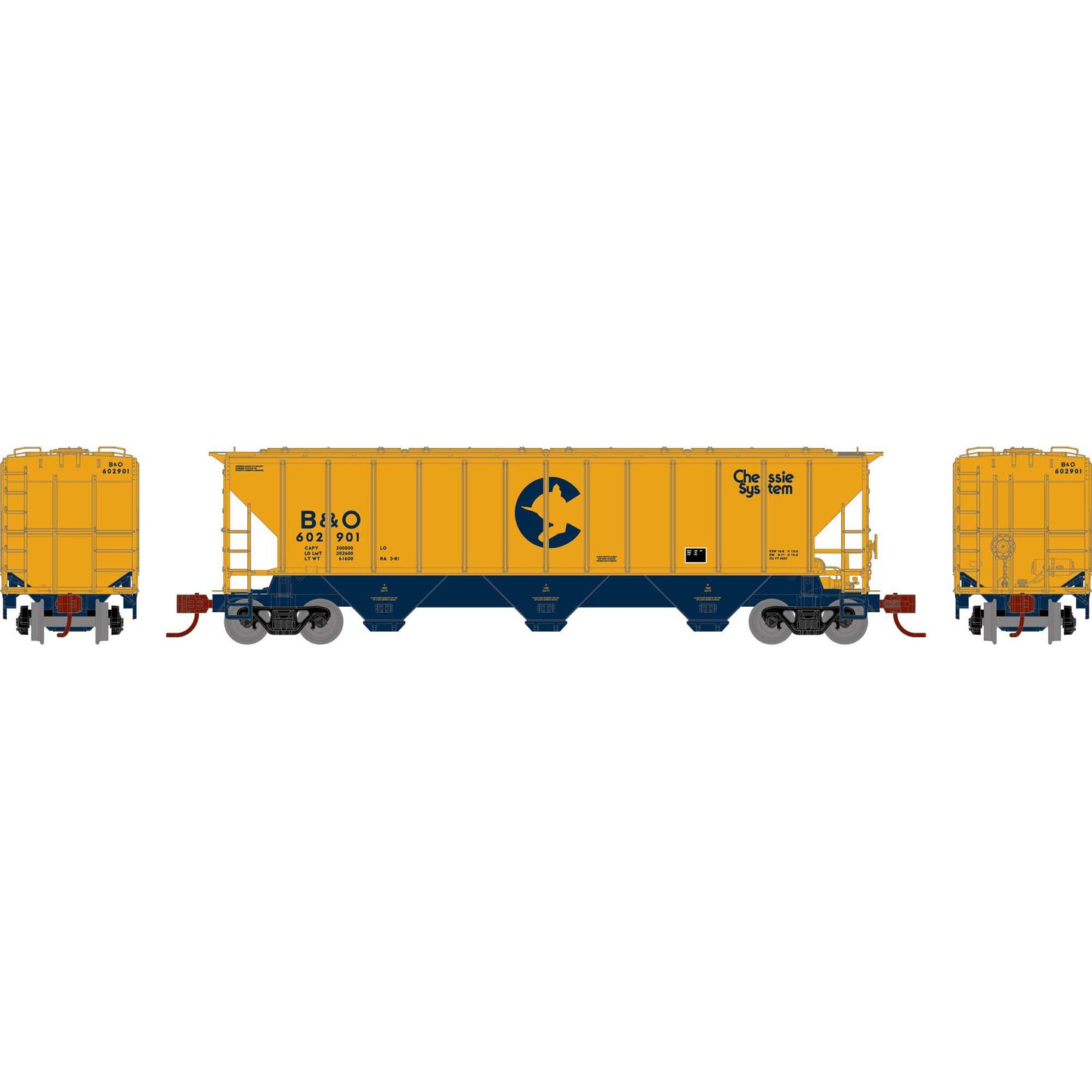 Athearn 27404 N Baltimore & Ohio PS 4427 Covered Hopper #602901