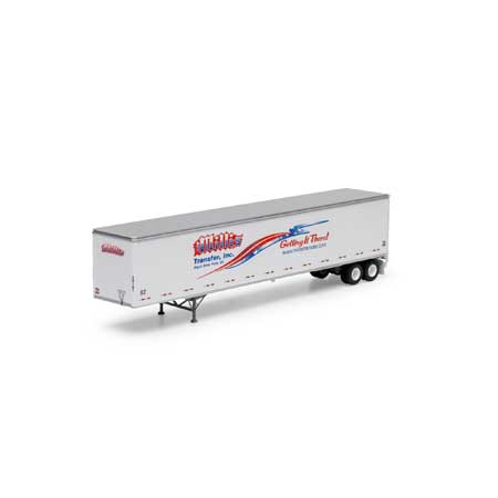 Athearn 72812 HO Millis Transfer RTR 53' Wabash Plate Trailer #3