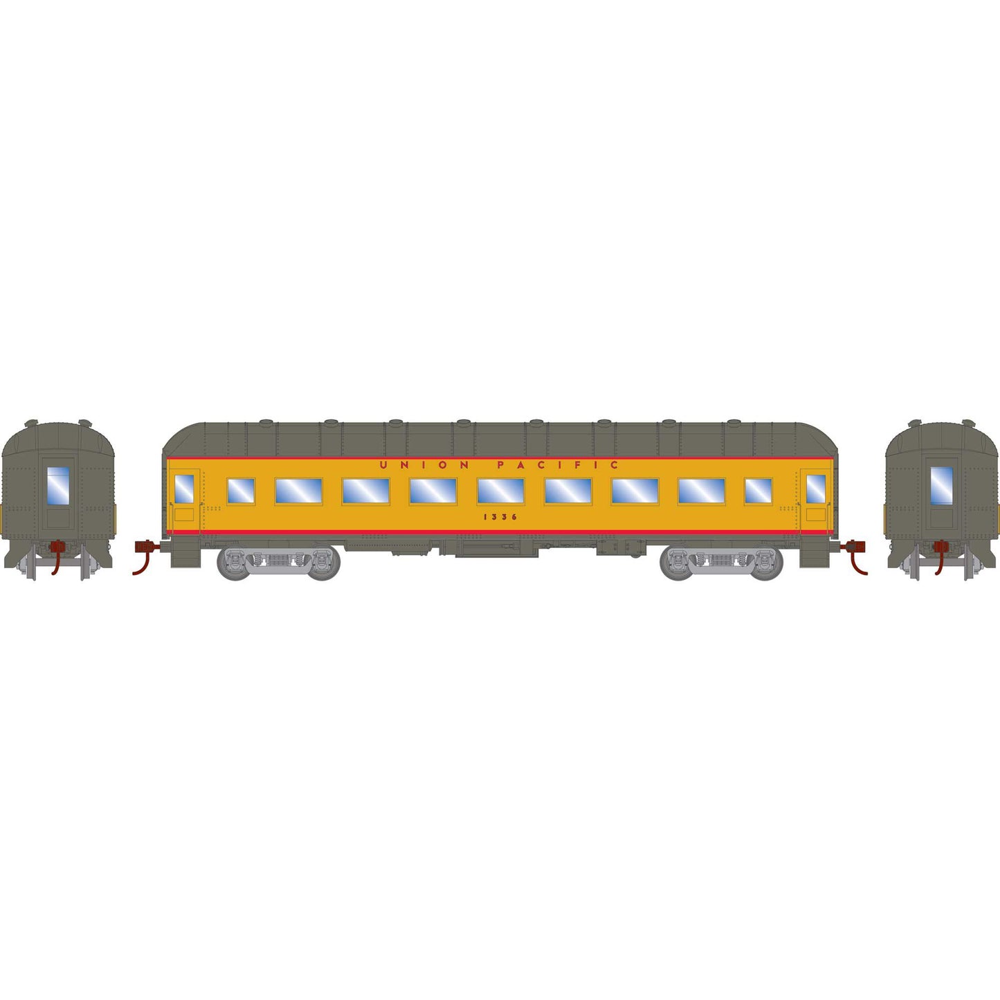 Athearn 73027 HO Union Pacific Arch Roof Coach Ready-To-Run #1336