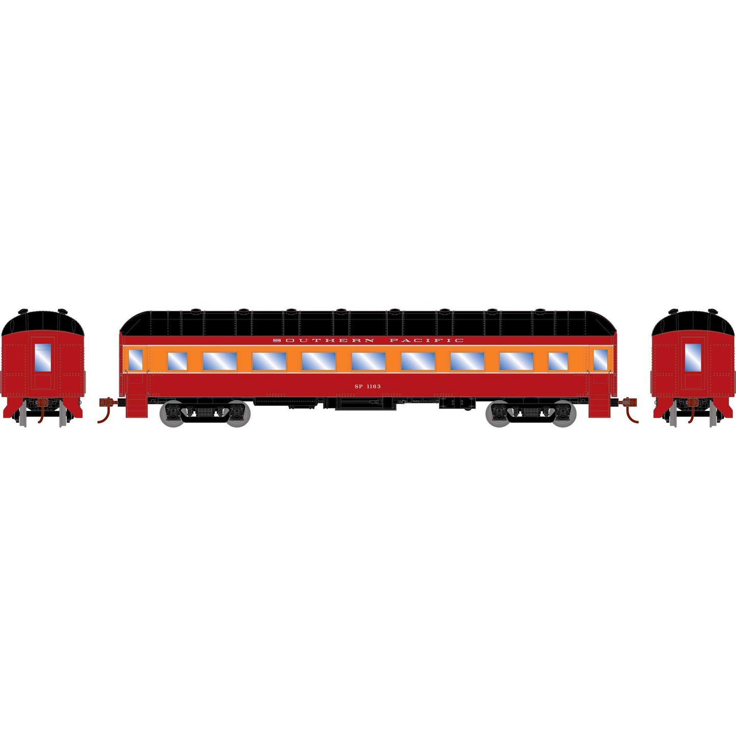 Athearn 73036 HO Southern Pacific Arch Roof Coach Ready-To-Run #1163