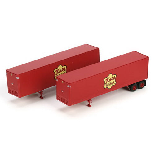 Athearn 73276 HO MKT 40' Fruehauf Z-Van Trailer #2 -RTR (Set of 2)