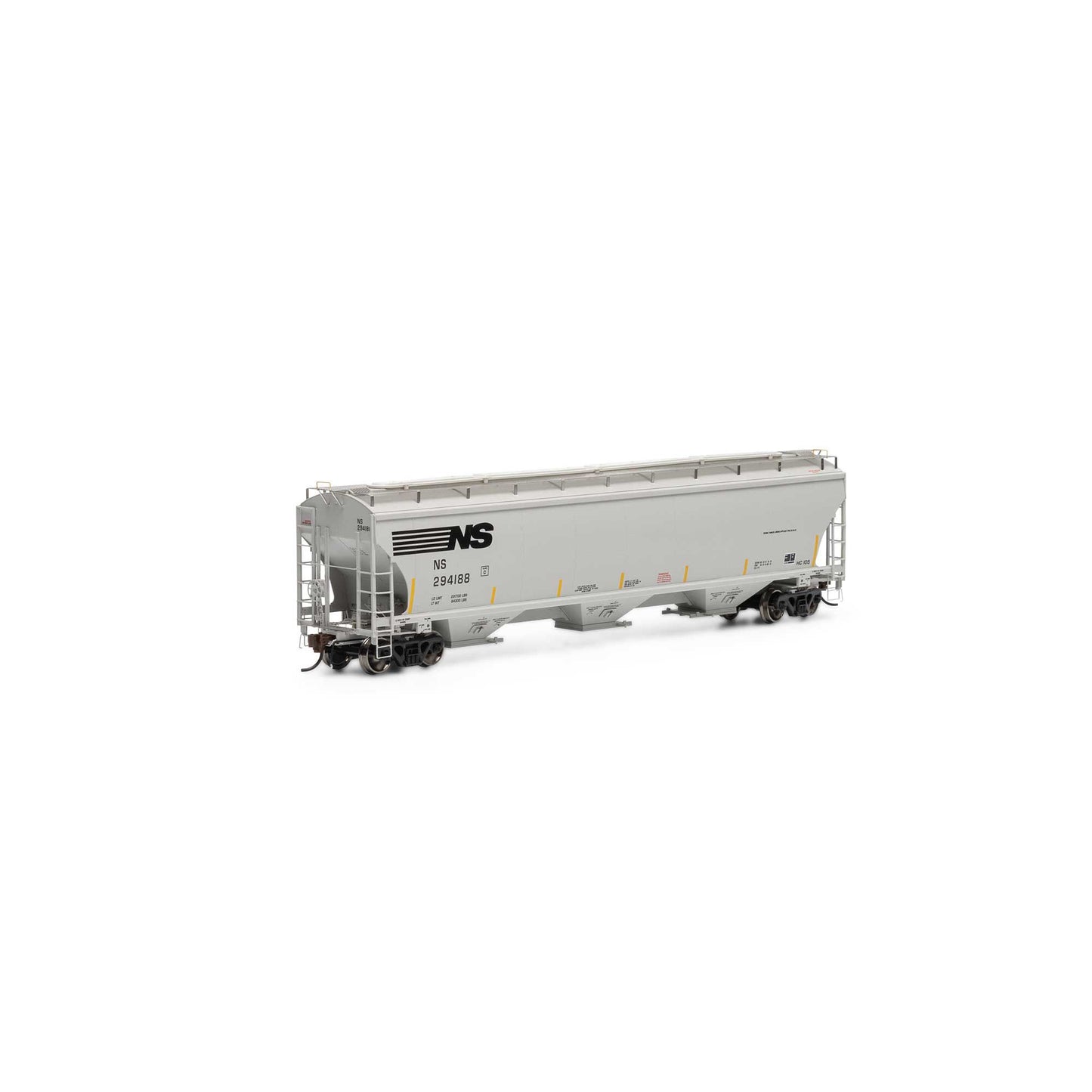Athearn G97167 HO Norfolk Southern Trinity 3-Bay Hopper #294188