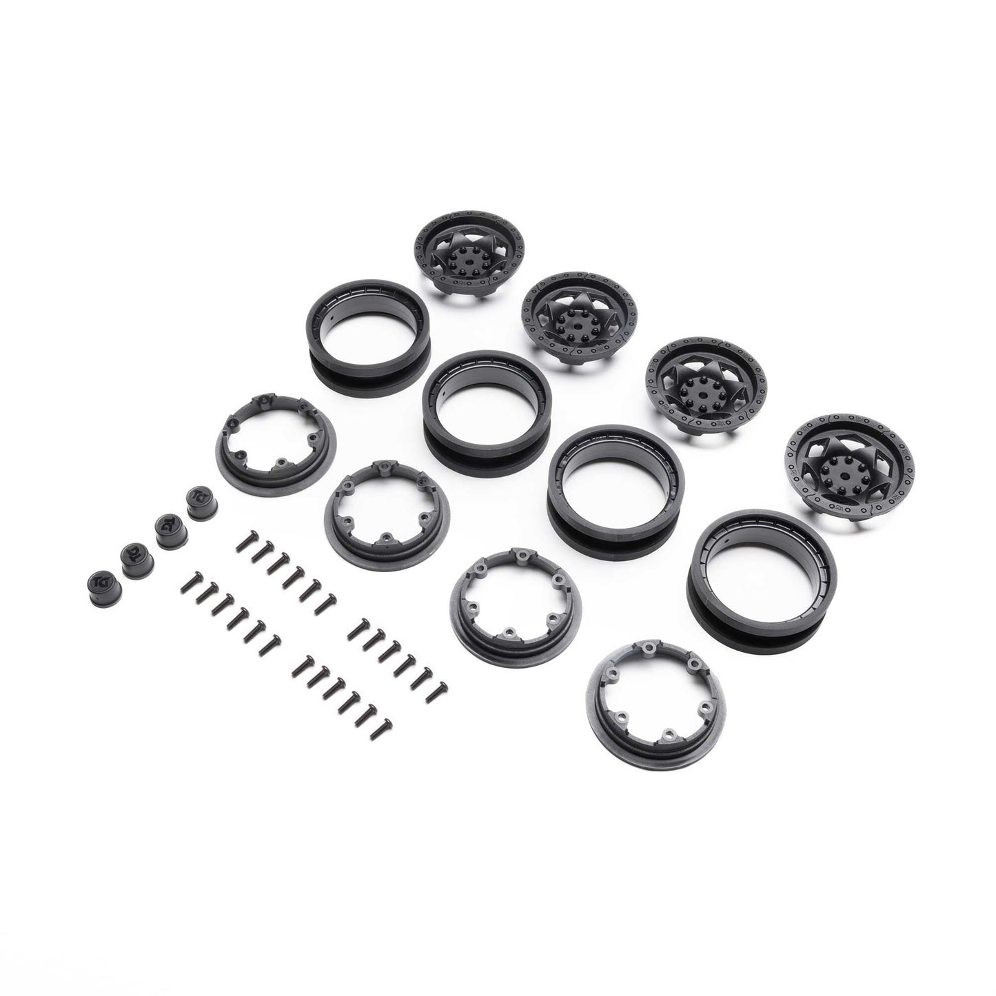 Axial AXI-3424 Trail-Gear 1.9 Beadlock Wheel Set (Pack of 4)